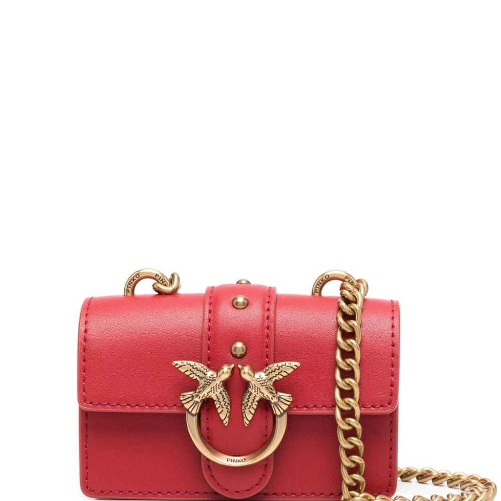 PINKO Mini love cross body bag- red. New with a tag and protection pouch